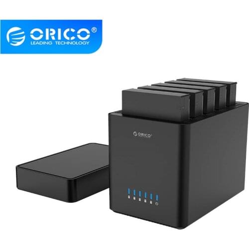 ORICO 3.5 inch 5 Bay Magnetic-type Type-C Hard Drive Enclosure Supported System Windows/Mac/Linux,Support hot swap function