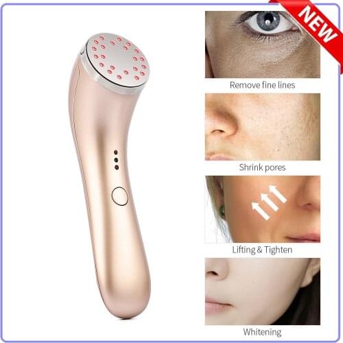 Facial Beauty Massager Infrared Heating Led Light Photon Therapy Machine Anti Wrinkle Spot Removal Skin Rejuvenation Tightening