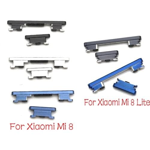 New For Xiaomi Redmi Note 9 Pro 9S Power Button+Volume Side Button For Xiaomi Mi8 Mi 8 Se Replacement Part