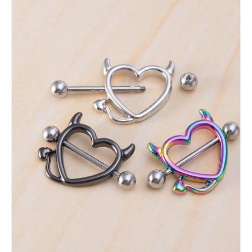 Nipple Piercing Layer Sexy Women Breast Lady Heart Shaped Stainless Steel Full Satisfaction Store Piercing Piercing Jewelry