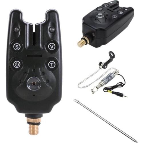 Fishing Alarm Water Resistant Adjustable Tone Volume Sensitivity Sound Alert Electronic For Carp Fishing LM