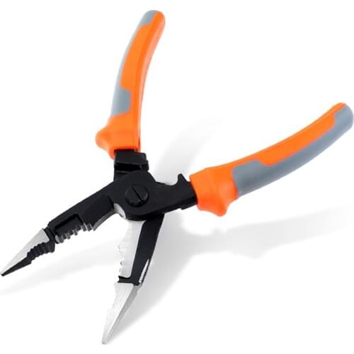 5-in-1 Wire Stripper 8in Electricians Pliers Wire Stripper Crimping Pliers Needle Nose Pliers Multi-function Cable Cutter