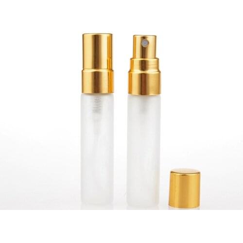 50pcs/lot 5ml Thin Glass Perfume Bottle Empty Glass Vial Sample Test Tube Glass Bottle Travel Spray Atomizer Refillable