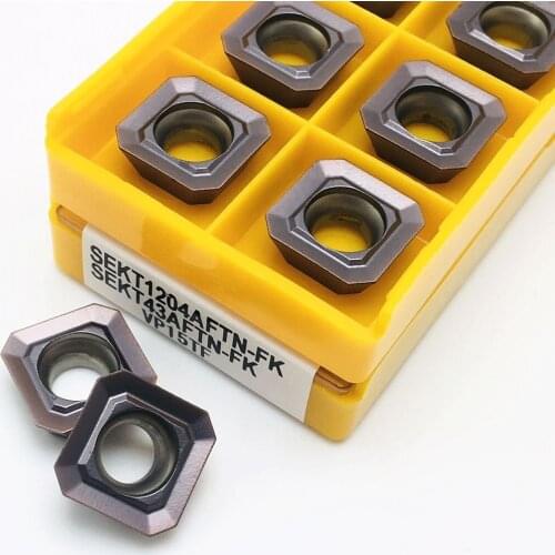 Carbide blade SEKT1204AFTN VP15TF UE6020 US735 lathe parts tool 100% original turning blade CNC external turning tool blade