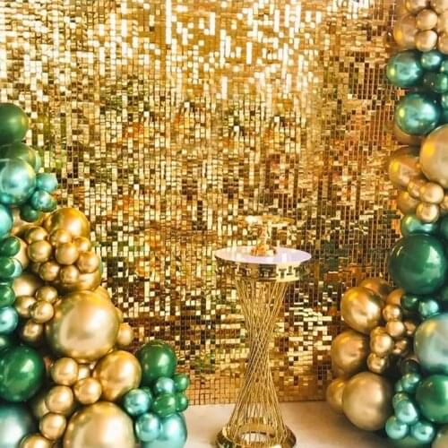 Party Background Curtain Sequin Backdrop Wedding Decor Baby Shower Sequin Wall Glitter Backdrop Curtain Birthday Foil Curtain