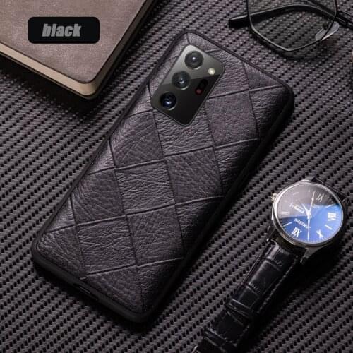High-end leather plaid phone case for Galaxy Note 20 Ultra Note 20 10 Lite 10 Plus Note 10 9 8 7 Note 5 Note 4