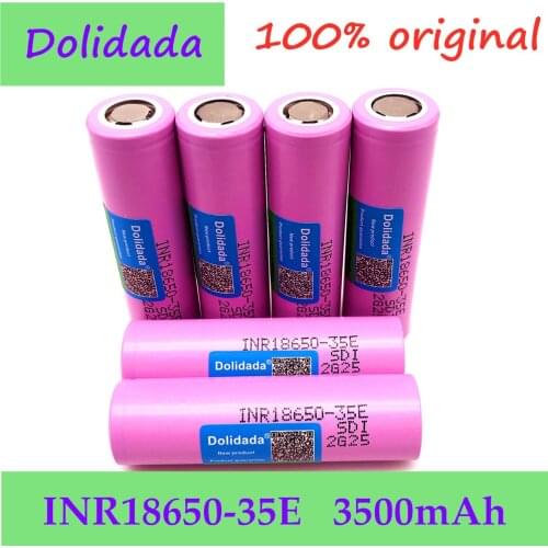 100% Original 18650 3500mAh 20A discharge INR18650 35E 18650 battery Li-ion 3.7v rechargable Battery