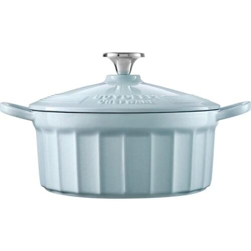 2.9L Enameled cast iron soup pot Saucepan Lock water Braised Insulation 304 stainless steel High temperature resistance 22cm