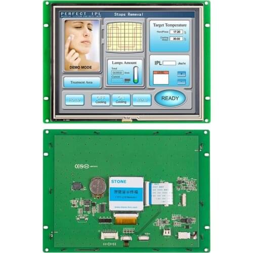 STONE 8.0 Inch HMI TFT LCD Display Panel with Embedded System+Program Support Any MCU