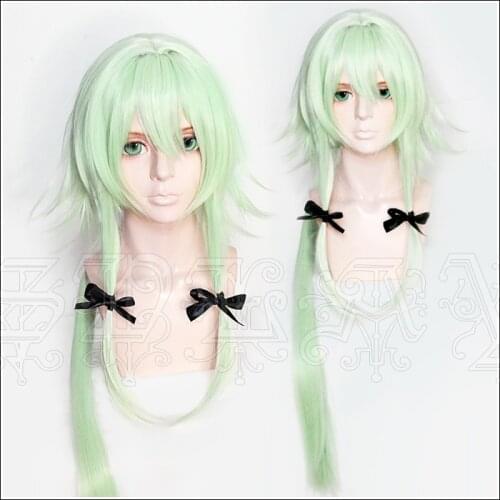 Anime Goblin Slayer Elf Archer Cosplay Light Green Heat Resistant Synthetic Hair Perucas Cosplay Wigs For Halloween+ Wig Cap