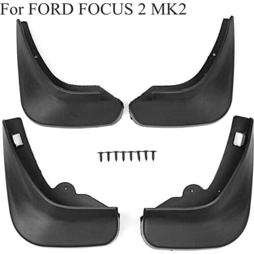 Car Mud Flaps For Ford Focus 2 MK2 MK2.5 Saloon Sedan 2005 2006 2007 2008 2009 2010 2011 Mudguard Splash Guards Fender Mudflaps