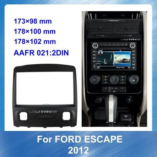 Car Radio Front Frame Adapter Plate Panel Stereo installation kit fascia panel For FORD ESCAPE 2012 Panel Bezel Trim kit