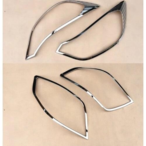 Car Styling 2pcs For Chevrolet sail 3 2015-2018 Front lampshade headlight Decorative cover Taillight decorative frame