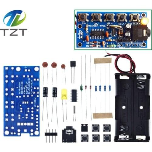DIY Electronic Kits Wireless Stereo FM Radio Receiver Module PCB 76MHz-108MHz DC 1.8V-3.6V