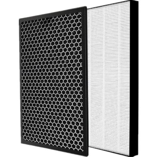 1 set (2pcs) air purifier HEPA activated carbon filter for Sharp kc-850ta /KC-850TA air purifier replacement parts