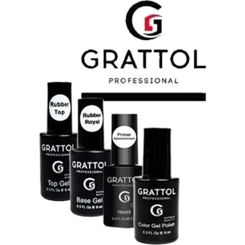 GRATTOL Professional Base No Wipe Top Primer Coat Nail Gel UV LED Painting Gellak Nail Art Design Varnishes
