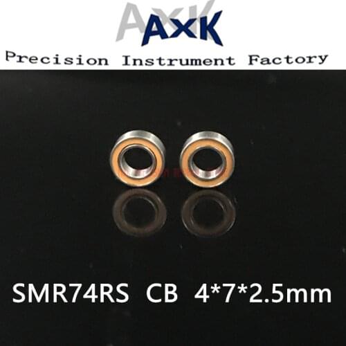 1PC 4X7X2.5mm SMR74 2OS CB ABEC7 Stainless Steel Hybrid Ceramic Bearings/Fishing Reel Bearings SMR74C 2OS SMR74-2RS