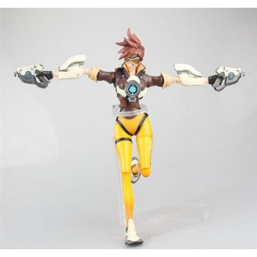 OW Tracer Figma Game Action Figure Model sFor kid Toys Gift