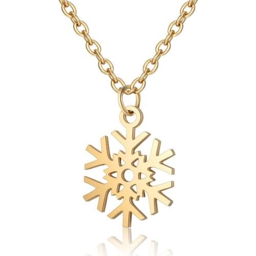 2019 316L Stainless Steel Hollow Out Beauty Snowflake Charm Pendant Fit DIY Necklace Bracelet Jewelry Making Accessories Crafts