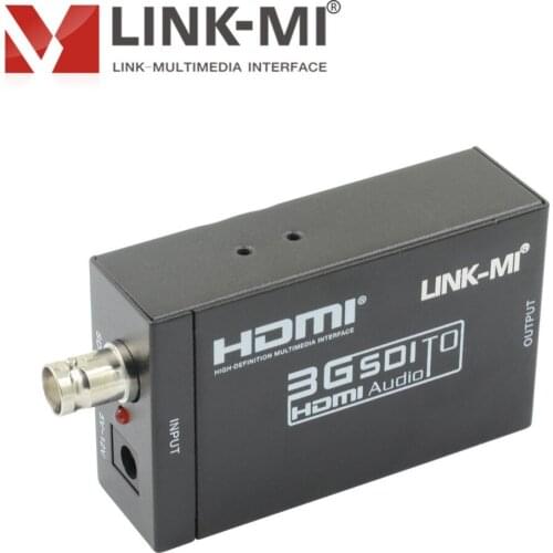 LINK-MI MINI 3G SDI to HDMI Converter Audio 1080p SD/HD-SDI/3G-SDI Signals to HDMI Display distance up to 100 meters