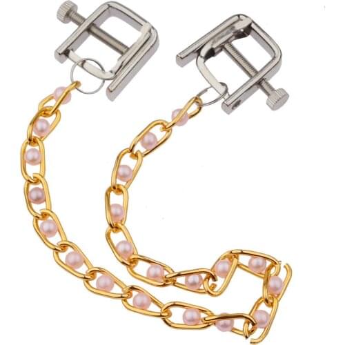 Metal Nipple Clips Breast Stimulator Bondage Exotic Accessories Clamps BDSM Couple Gay Girl Fetish Adult Sex Toy For Women Shop