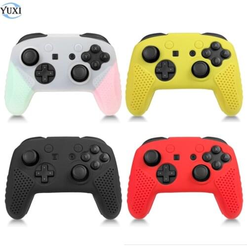 YuXi Soft Silicone Protective Skin Case Cover For Nintend switch pro Controller Rubber Shell Case For Nintend switch Gamepad