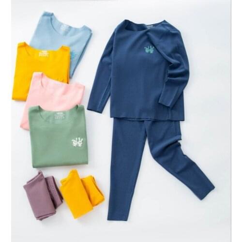 Autumn Toddler Kids Nightgown Clothes Baby Girl Boy Casual Sleepwear Nightwear Home Thermal Pajama Sets Girls Pijama Infantil