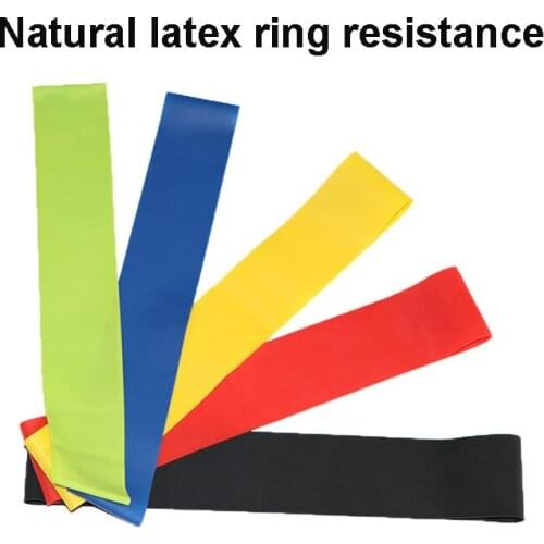 NEW 5piece Ring tension ring Natural latex Resistance milk fitness yoga circle resistance emulsion pull circle