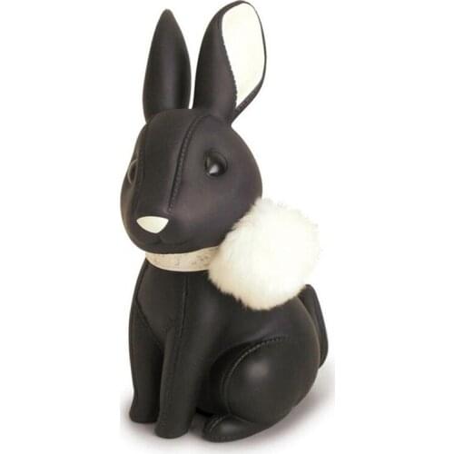 New Arrival Luxury PU Piggy Bank Cartoon Rabbit Figures Money Storage Box Kids Birthday Gift Bunny Coin Saving Pot Desktop Decor