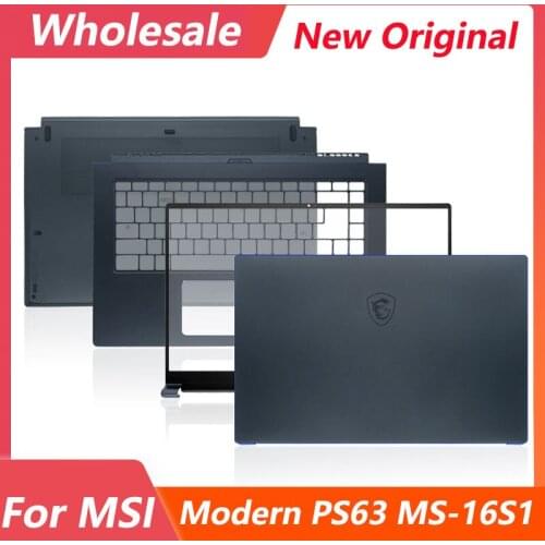 NEW For MSI PS63 MS-16S1 PS63 Mondern 8RD 8SC Series LCD Back Cover/Front Bezel/Hinges/Palmrest Upper Case/Bottom Cover Shell