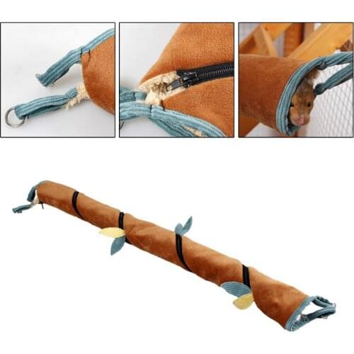 Pet Long Tunnel Mouse Ferret Play Rest Bed Toy Hamster Hammock Tube Nest
