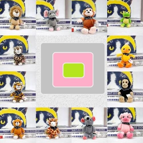 New 10-12cm plush Animal keychain soft Toy cute car Pendant good quality Bag decoration Educational birthday christmas gift kid