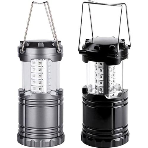 Portable 30LED Tent Lamp Waterproof Camping Light Power by 3*AA Battery Emergency Light Lantern Working Lighting Flashlight