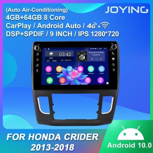 JOYING 9 Inch Car Multimedia Player Android10.0 System Support Carplay/Steering Wheel/GPS Naviagtion For Honda Crider 2013-2018