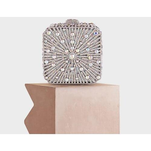 Luxury Crystal Women Clutches bags Designer Women Flower Crystal Clutch Bags For Prom Event Evening Party Dinner Occasion purse