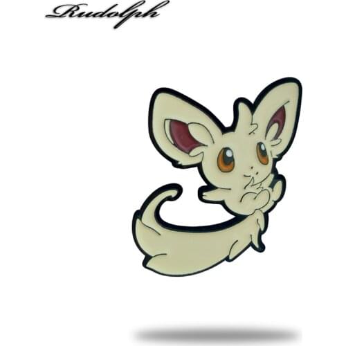 Cute cute cartoon fox soft enamel pin