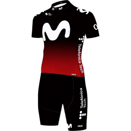Movistar One Piece Skinsuit Roupa Ciclismo Masculino サイクルジャージ Tenue Velo Homme Ciclismo Masculino Cycling Equipment