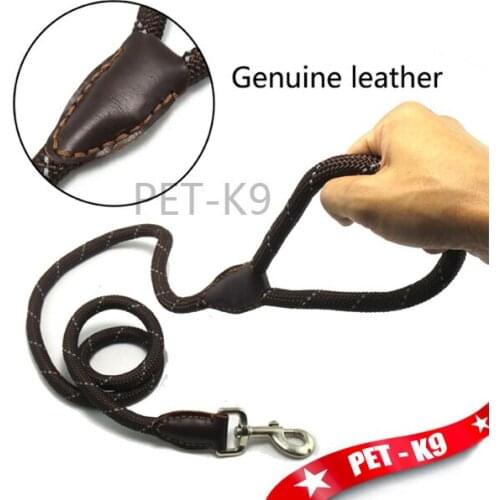 4 Ft Reflective Dog Leash -Mountain Climbing Nylon Braided Heavy Duty Dog Training Leash for Large and Medium Dogs Walking Leash