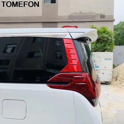 TOMEFON For Toyota Alphard Vellfire 2016 2017 2018 C Pillar Rear Column Window Door Electroplating Decoration Cover Trim SS