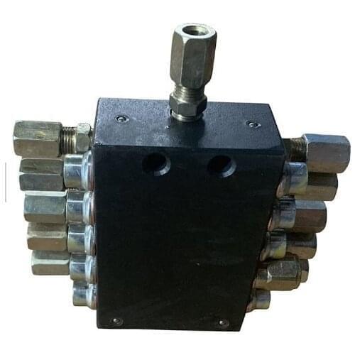 Zoomlion Concrete pump 6/8/10 holes grease distributor valve for concrete spare parts