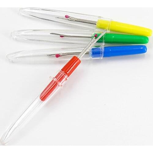 Sewing Seam Rippers, Plastic Handle Stitch Rippers Cross Stitch Remover Tool with Cover for Sewing/Crafting Removing Threads
