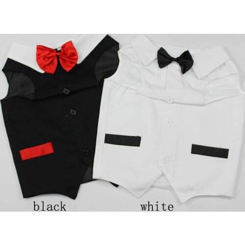 1pcs big dogs cool bridegroom wedding suit costume large dogs fashion bowknot jackets clothing pet dog hoodies apparel