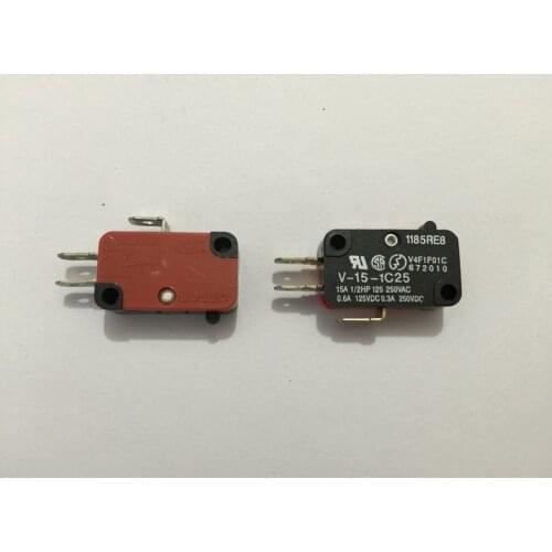 10pcs V-15 V-151 V-152 V-153 V-154 V-155 V-156-1C25 Long Straight Hinge Lever Type SPDT Micro Switch Limit Switch