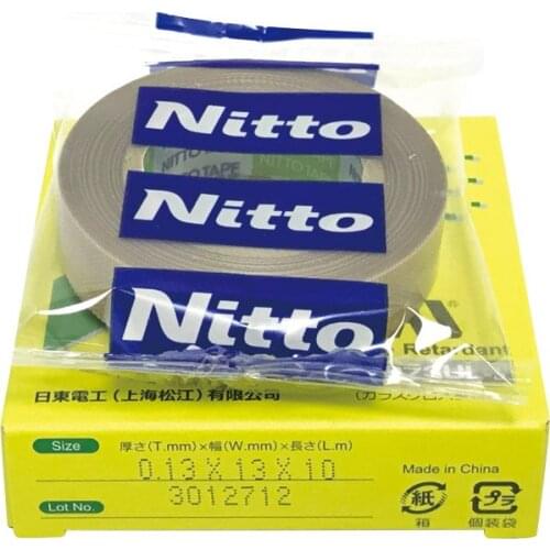 100pcs/lot) Nitto Denko Tape Nitoflon 973ul-s T0.13*W13mm*L10m Heat Sealing Adhesive Tape