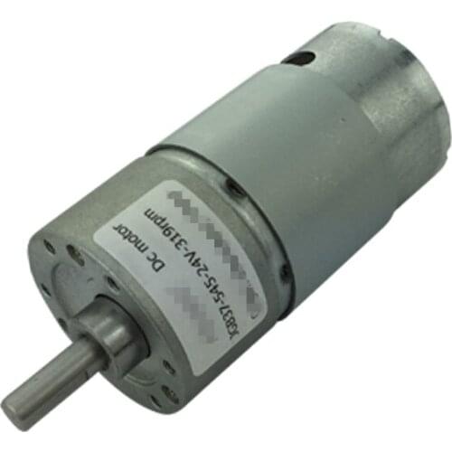 12-36V 24V Voltage 15W Speed Reduction High Torque Electric DC Geared Motor JGB37-545 960/600/319/200/107/66/45/35/22/12/7rpm