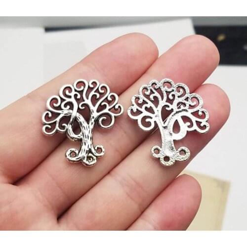 15pcs/lot--27x28mm, Antique silver plated life of tree charms,DIY supplies, Jewelry accessories
