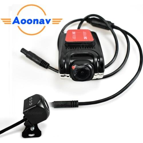 2 in 1 car DVR 170 degree 1080P HD driving recorder dual lens driving recorder with rear view camera recorder USB interface