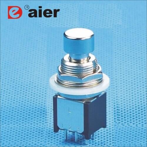 25PCS PBS-24-202SP latching dpdt push button switch for effects