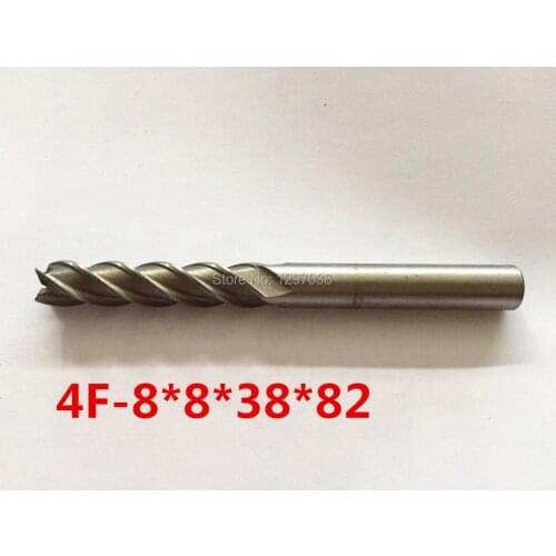 5pcs/ HSS End Mill CNC Tools 4F- 8mm Lengthen Milling Cutter Router Bit CNC mill Drill bit