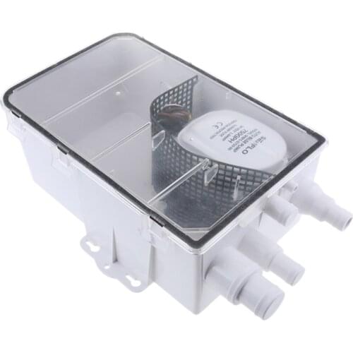 600GPH 24V Shower Sump Pump System Auto Bilge Drain Box Air Vent Boat RV